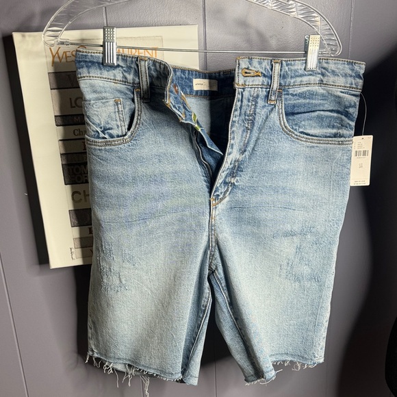 Anthropologie Light Blue Denim Shorts - Picture 1 of 5